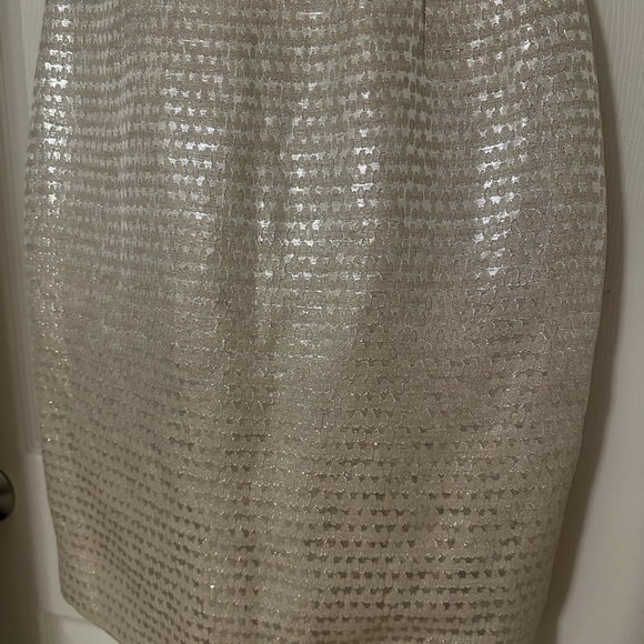 Rachel Roy Metallic Gray/Taupe Midi Dress - Picture 7 of 12